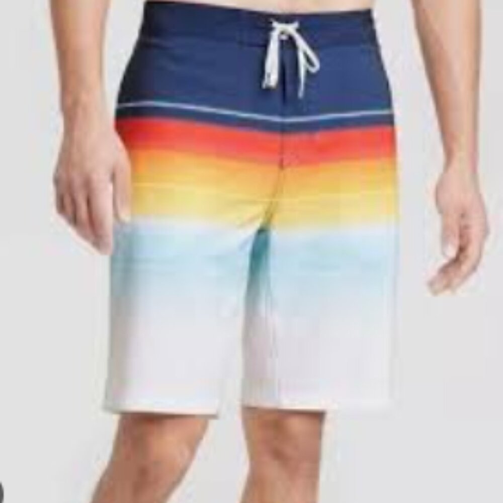 Goodfellow & Co.  Mens Swim Trunks Board Shorts Size 34